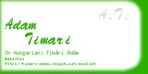 adam timari business card